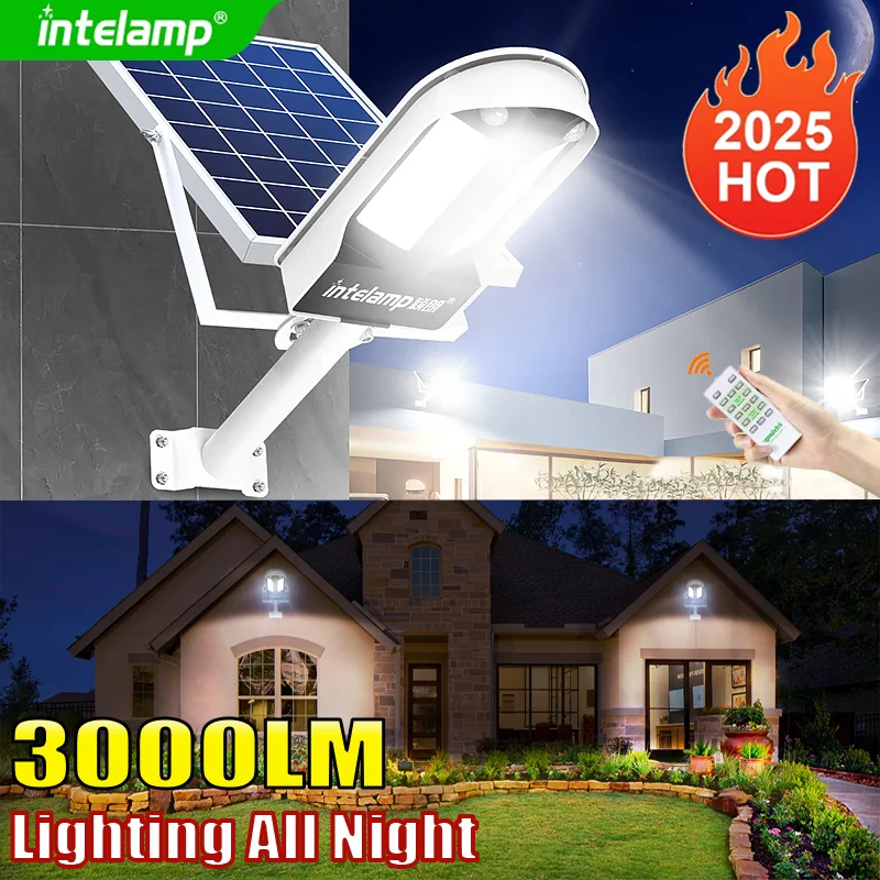 2025 Neue superhelle 108 LED-Solarlampe für den Außenbereich, Garten, Solar-LED-Licht, wasserdicht, sonnenlichtbetrieben, Strahler mit Bewegungssensor