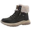 Winterboots TOM TAILOR, Damen, Gr. 41, grau (dunkelgrau), Lederimitat, Textil, casual, Schuhe, Winterboots, Schnürboots mit TEX-Membrane