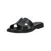 Pantolette PAVEMENT "Pavement Pantoletten Leder", Damen, Gr. 36, schwarz, Leder, casual, Schuhe