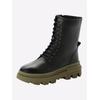 Stiefelette SHEEGO, Damen, Gr. 42, bunt (schwarz, khaki), Leder, Schuhe