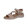 Riemchensandale CAPRICE "Caprice Sandalen Leder", Damen, Gr. 36, weiß (sanftes weiß), Leder, casual, Schuhe