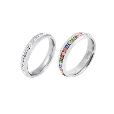 Fingerring LADY Gr. 20, silber (silberfarben), Fingerringe, Damen, 20, Edelstahl-Edelstahl, Edelstahl, Edelstahl, Fingerring Schmuckset Image