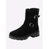 Stiefelette SHEEGO, Damen, Gr. 43, schwarz, Veloursleder, Schuhe