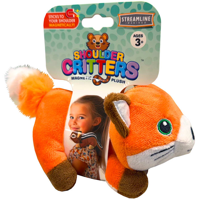 Streamline Imagined Sit On Shoulder Fox Plush