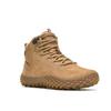 Barfußschuh MERRELL "WRAPT MID WP", Gr. 40,5, braun (tobacco), Leder, sportlich, Schuhe