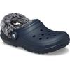 Hausschuh CROCS "Classic Fleece Lined Clog", Herren, Gr. 42, blau (navy), Croslite, casual, Schuhe, Clog, Pantoffel mit Warmfutter
