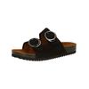 Pantolette CAPRICE "Caprice Pantoletten Nubukleder", Damen, Gr. 40, schwarz, Nubukleder, casual, Schuhe