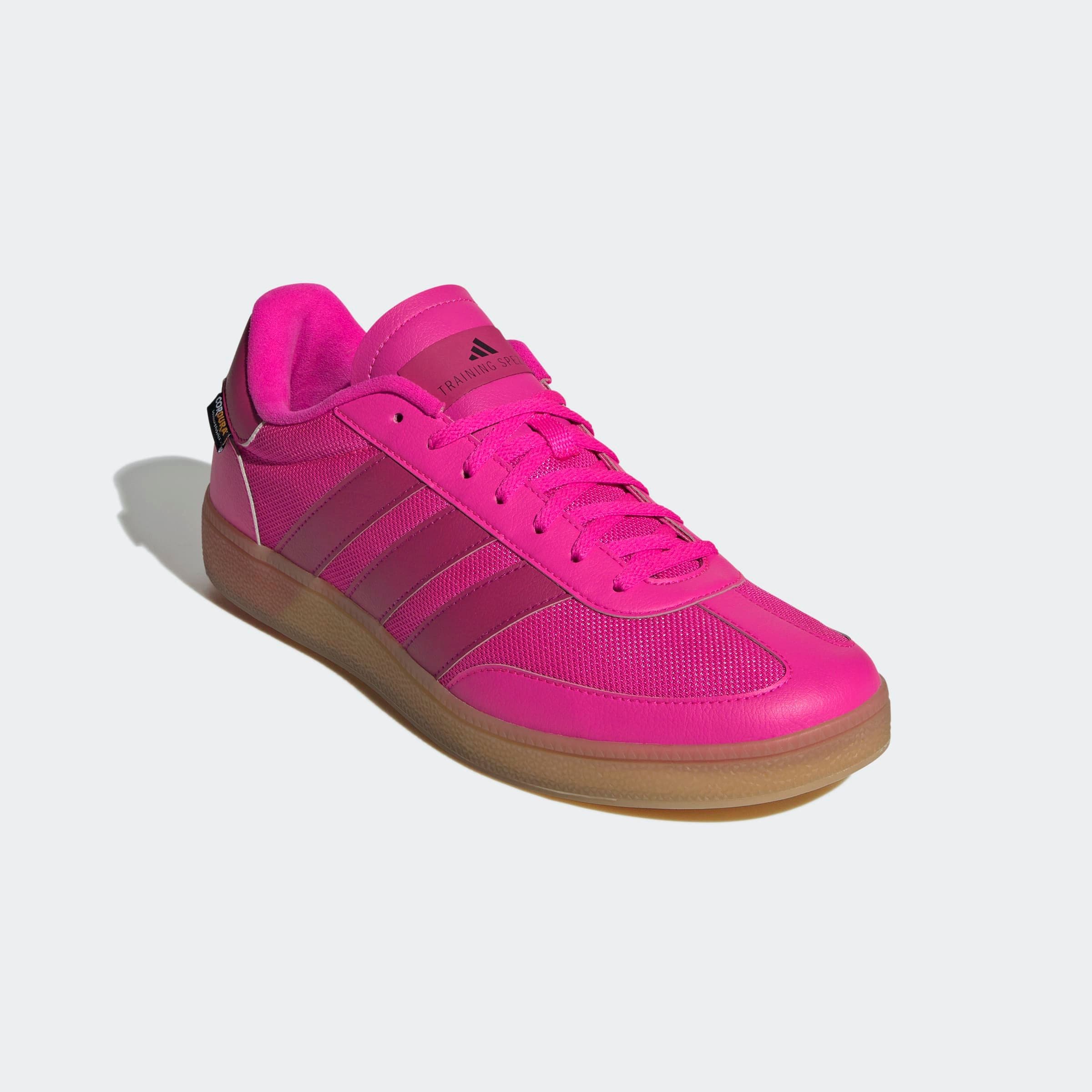 Trainingsschuh ADIDAS PERFORMANCE "SPEZIAL", Damen, Gr. 40, shock pink, bold pink, core schwarz, Leder, Textil, Schuhe