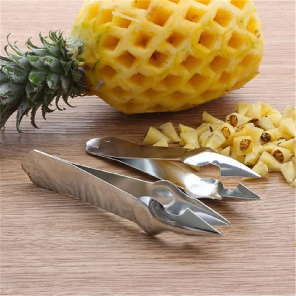 1PC Stainless Steel Fruit Pineapple Knife Professional Small Scimitar Sharp Peeling Fruit and Vegetable Knife Wholesale