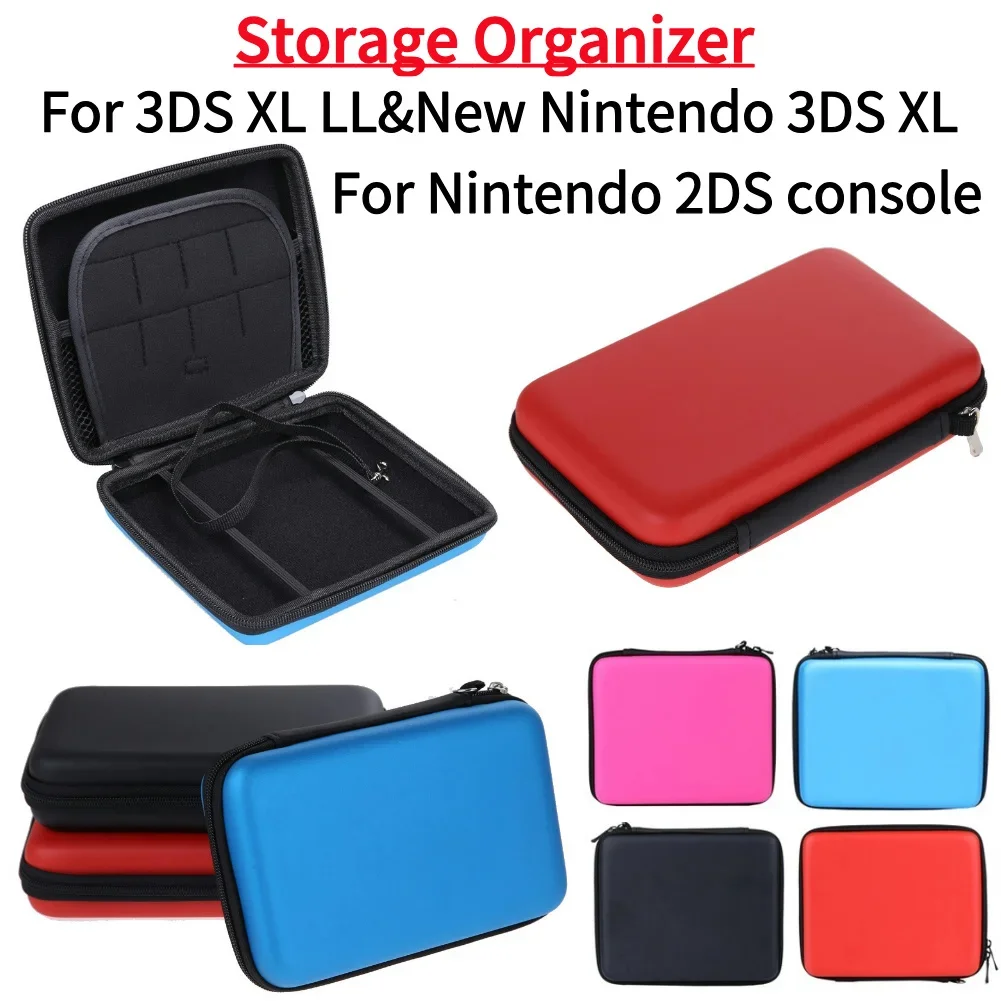 EVA Skin Carry Hard Case Bag Pouch For Nintendo 3DS XL LL Console Protective Cover Storage Bag With Strap For New 3DS XL 3DS LL