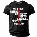 Per uomo 250° anniversario degli Stati Uniti Maglietta Manica Corta maglietta Stampa 3D Girocollo Camicia Quotidiano Militare Streetwear Quotidiano Nero Rosso Blu Estate Primavera Abbigliamento S M L