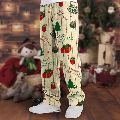lettera regalo pantaloni casual con stampa 3d da uomo pantaloni della tuta pantaloni da jogging strada all'aperto casual quotidiano poliestere bianco blu viola s m l pantaloni elastici a vita media