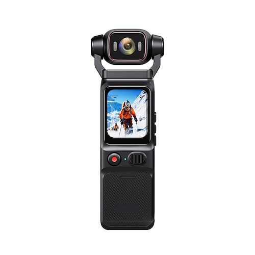 Fotocamera tascabile generica 4k, videocamera per vlogging da 48 MP con obiettivo grandangolare da 160°, schermo ruotabile di 180°, display da 3,2 pollici, stabilizzazione giroscopica, registrazione