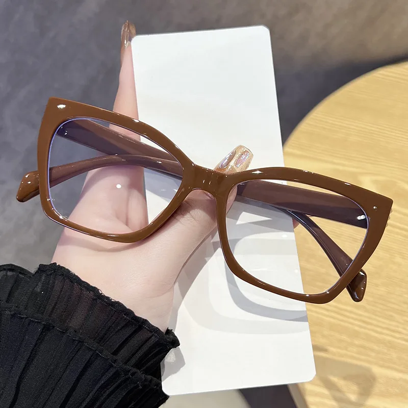 Neue Schwarz Quadrat Computer Brille Rahmen Frauen Männer Anti Blau Licht Rechteck Brillen Blockieren Optische Spektakel Brillen Image