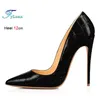 2025 einfache Neue Pendeln Super High Heels Dame Schuhe Elegante 12 CM Frauen Pumpen Schwarz Spitz Mode Stiletto Einzelnen schuhe