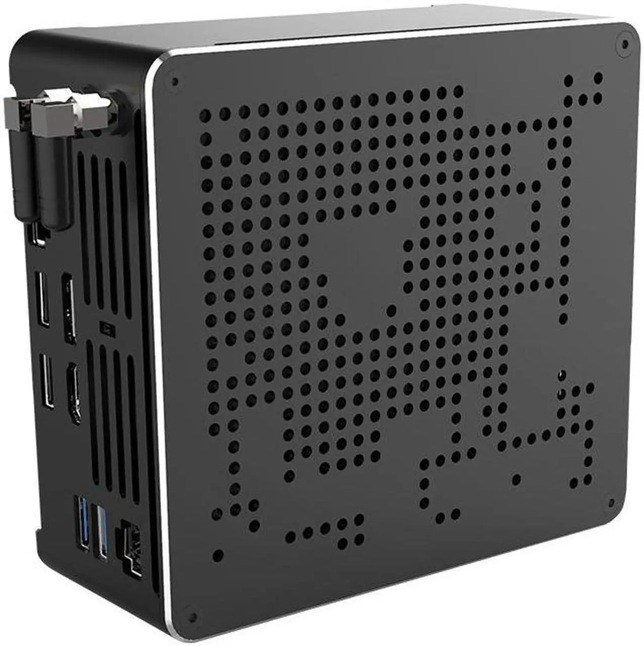 Intel Xeon 2176M Win11 Mini Gaming PC ECC RAM 2*DDR4 NVME 2Lans Office Gamer Desktop Mini Computer 2186M Web Server Host HD DP
