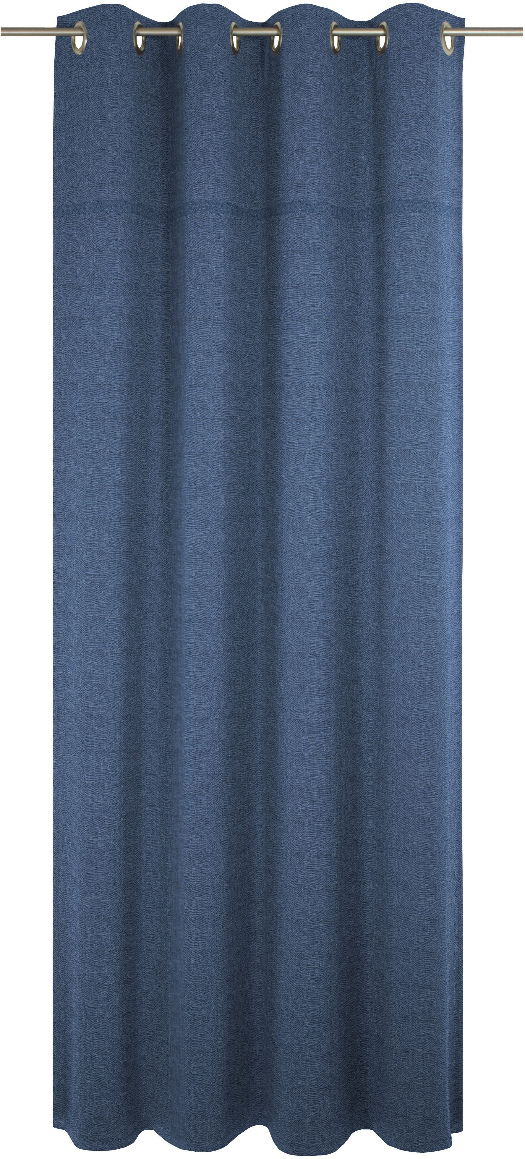 Vorhang WIRTH "Wiessee", blau, B:150cm H:185cm, Baumwolle, Leinen, Modal, Gardinen, nach Maß Image