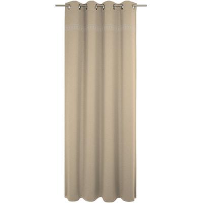 Vorhang WIRTH "Wiessee", beige (natur), B:150cm H:355cm, Baumwolle, Leinen, Modal, Gardinen, nach Maß Image