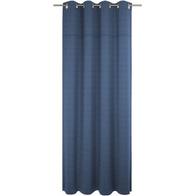 Vorhang WIRTH "Wiessee", blau, B:150cm H:165cm, Baumwolle, Leinen, Modal, Gardinen, nach Maß Image