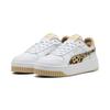 Sneaker PUMA "CARINA STREET ANIMAL FLAIR", Gr. 37, puma weiß, toasted almond, puma silber, Lederimitat, animal-print, sportlich, Schuhe