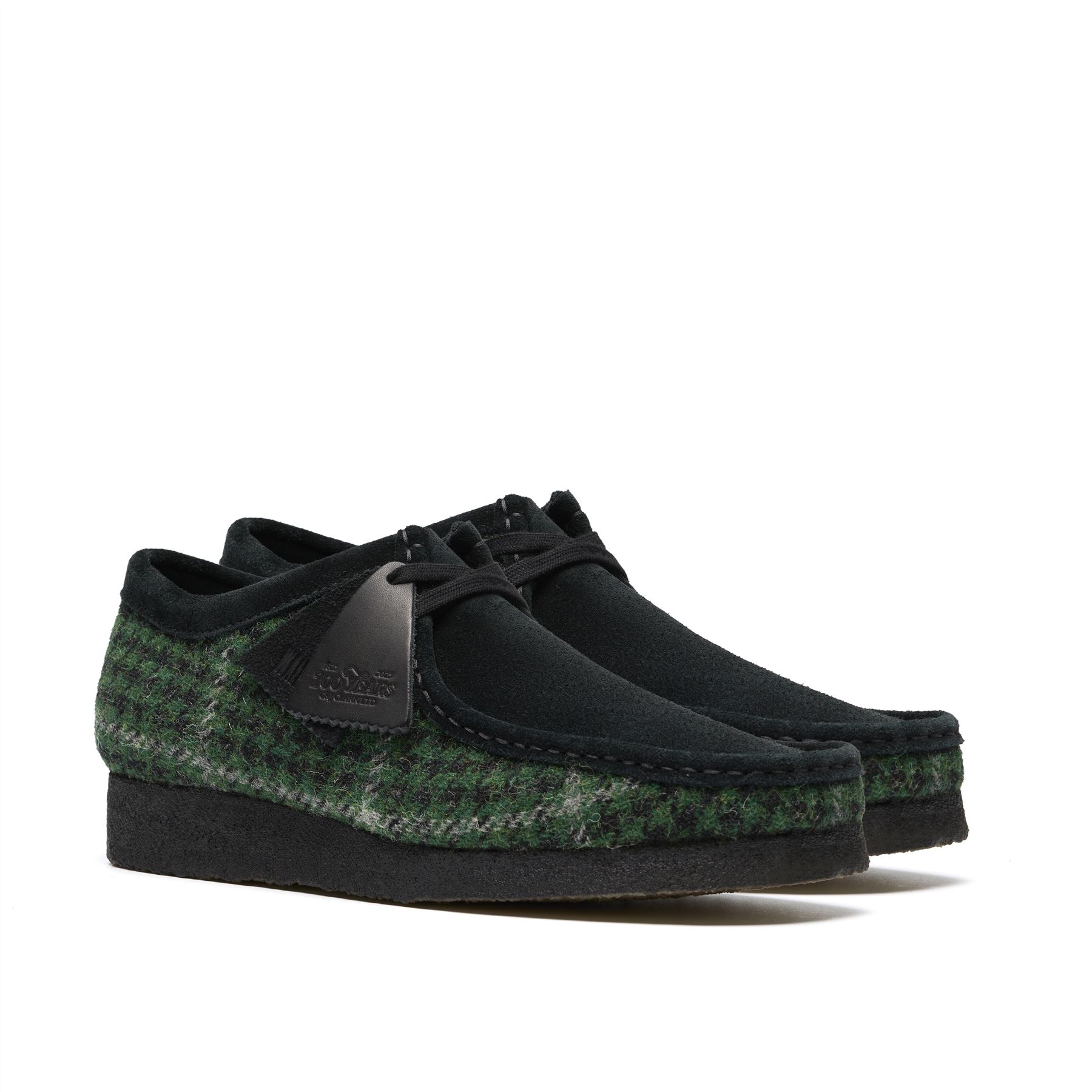 Clarks Originals Wallabee Textile Herren Stiefel In Grün