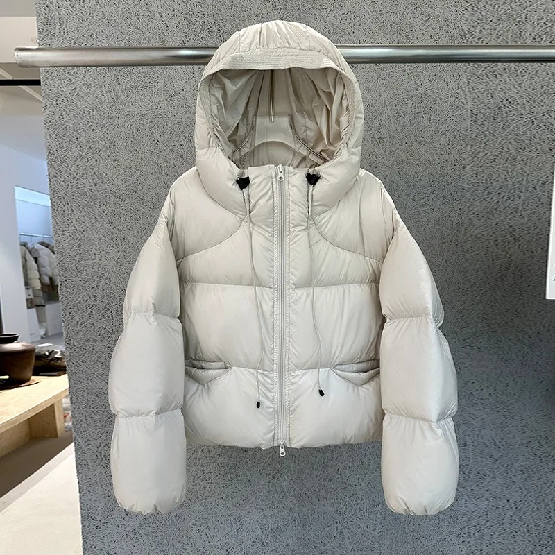 Vêtements pour femmes duvet de canard blanc Style court doudoune nouveau Style hiver pain veste vers le bas vêtements d