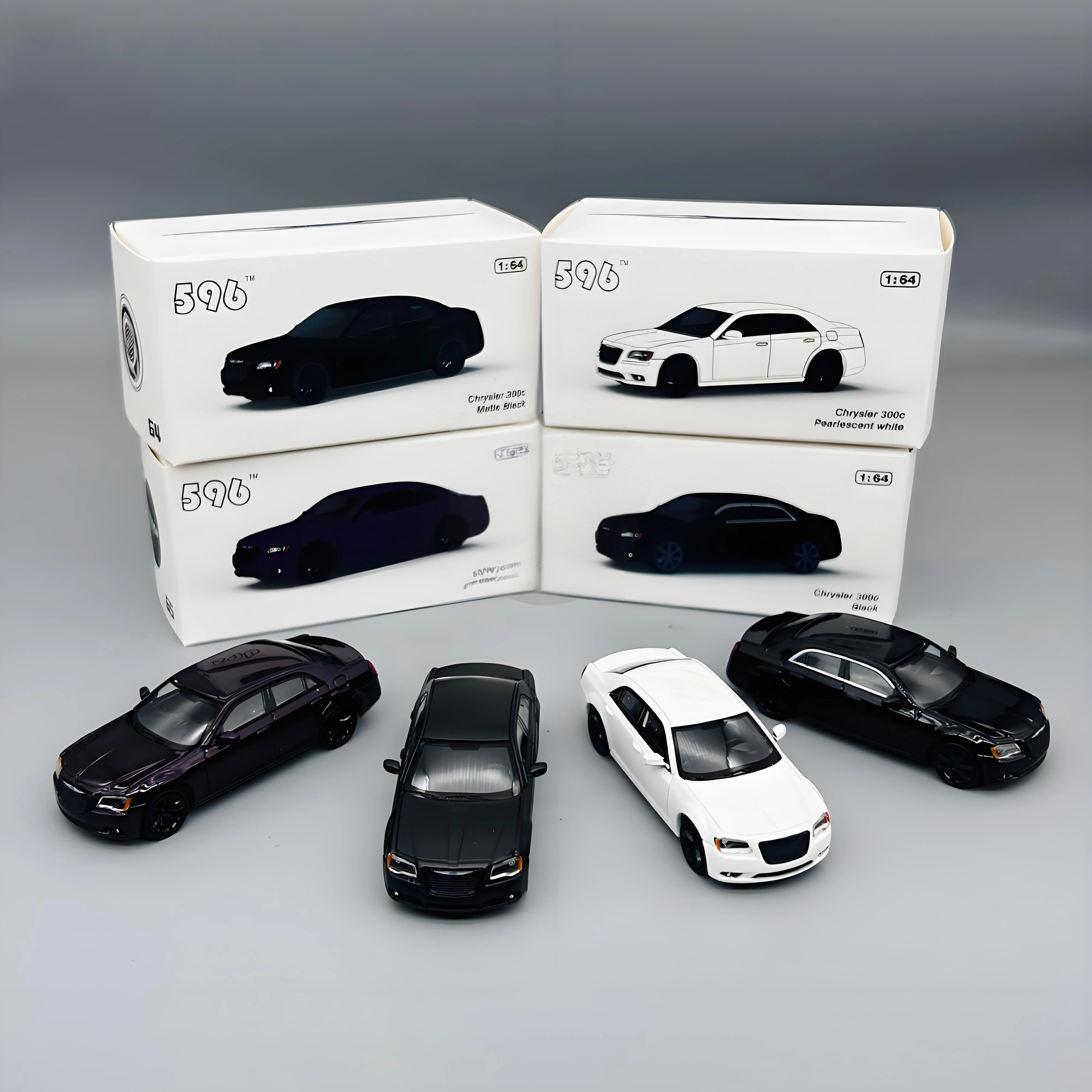596 1:64 300c voiture en alliage moulé sous pression et véhicules jouets modèle de voiture Miniature échelle modèle de voiture jouets pour enfants