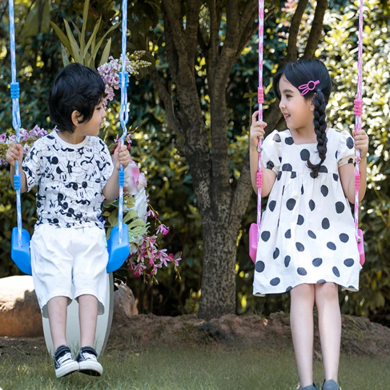 Children boys and girls swings flying toys garden swings children hanging seats toys height adjustable ropes indoor outdoor