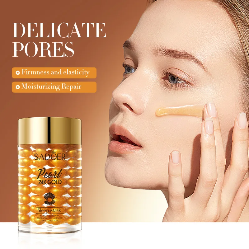 24K Golden Pearl Collagen Cream Feuchtigkeitsspendende, aufhellende, feuchtigkeitsspendende, straffende Gesichtscreme, Gesichtscreme, Hautpflegeprodukte Image