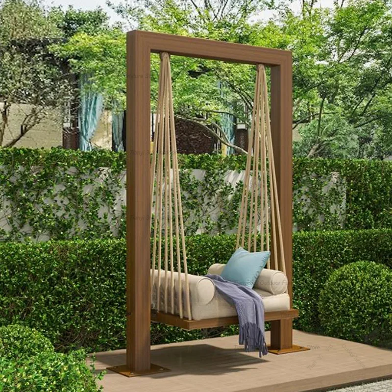 Luxus Sex Stuhl Terrasse Schaukeln Garten schütteln entspannen Hängematte Terrasse Schaukeln hängen hängende Gartenmöbel Balan çoires llos