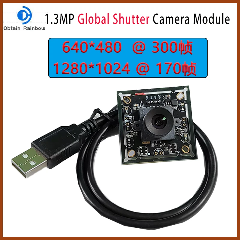 640*480 300FPS Global Shutter 1,3 Megapixel USB-Kameramodul Monochrom / RGB Motion Capture SurveillanceWebcam Image