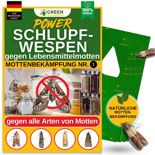 Green Guardia Schlupfwespen gegen Lebensmittelmotten: 3x Lieferungen zur Vollbehandlung / 5 Image