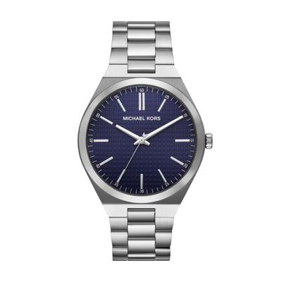 Quarzuhr MICHAEL KORS "LENNOX", edelstahlfarben, Armbanduhren, Herren, Armbanduhr, Herrenuhr, Edelstahlarmband, analog Image