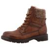 Winterstiefelette MUSTANG SHOES "Bienke", Damen, Gr. 43, braun, Lederimitat, Textil, casual, Schuhe, Winterboots mit TEX-Membrane
