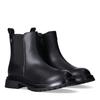 Chelseaboots TOMMY HILFIGER, Kinder, Gr. 33, schwarz, Synthetik, Polyester, Schuhe, Chunky Boots mit Warmfutter