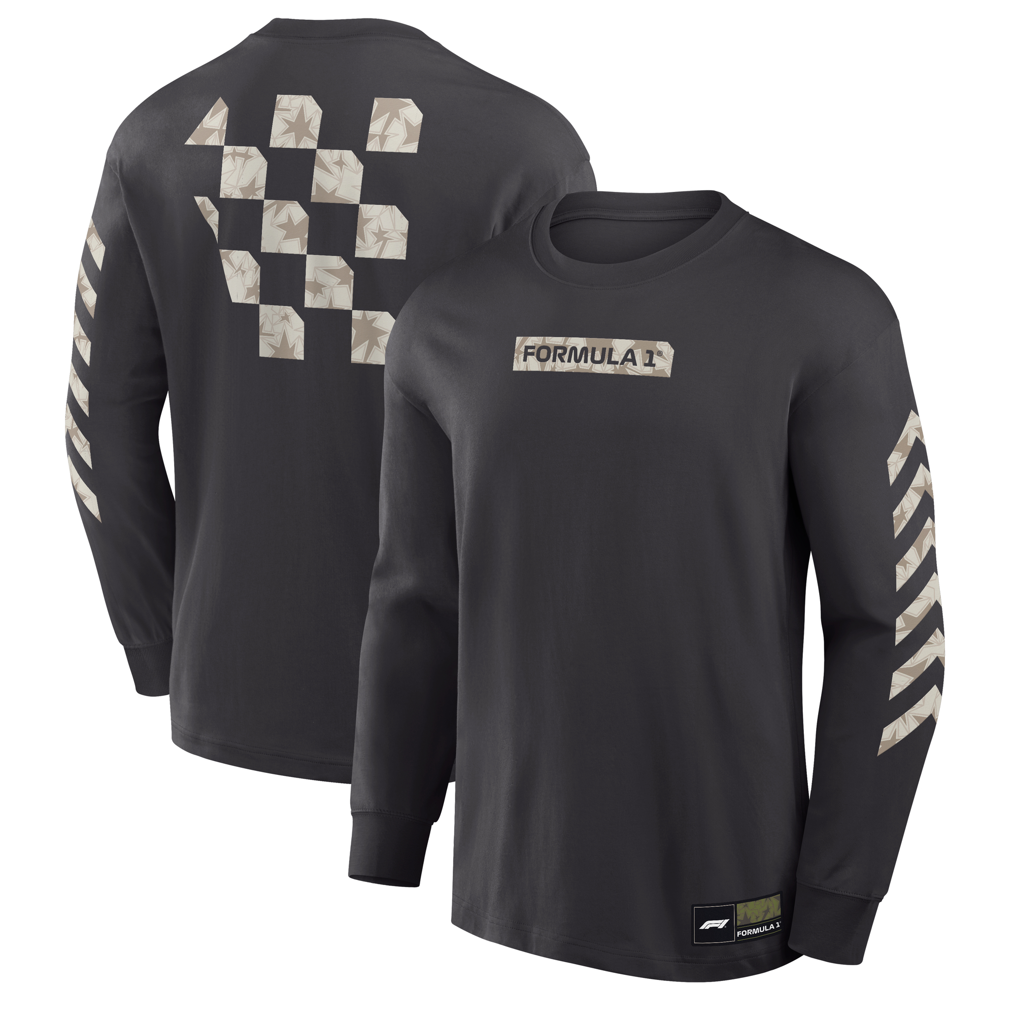 Formel 1 USA Grand Prix Langarm-T-Shirt mit Sterngrafik – Unisex Image