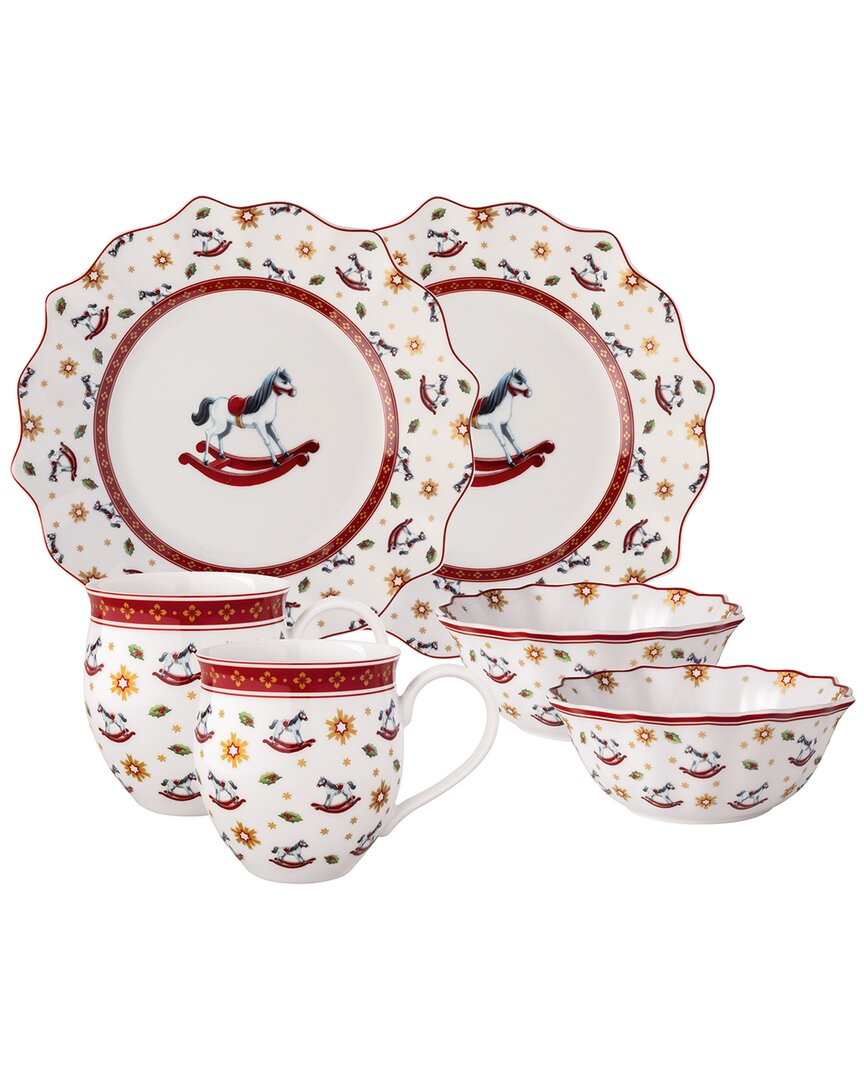Villeroy & Boch 6Pc Toy's Delight Rocking Horse Breakfast Set For Two