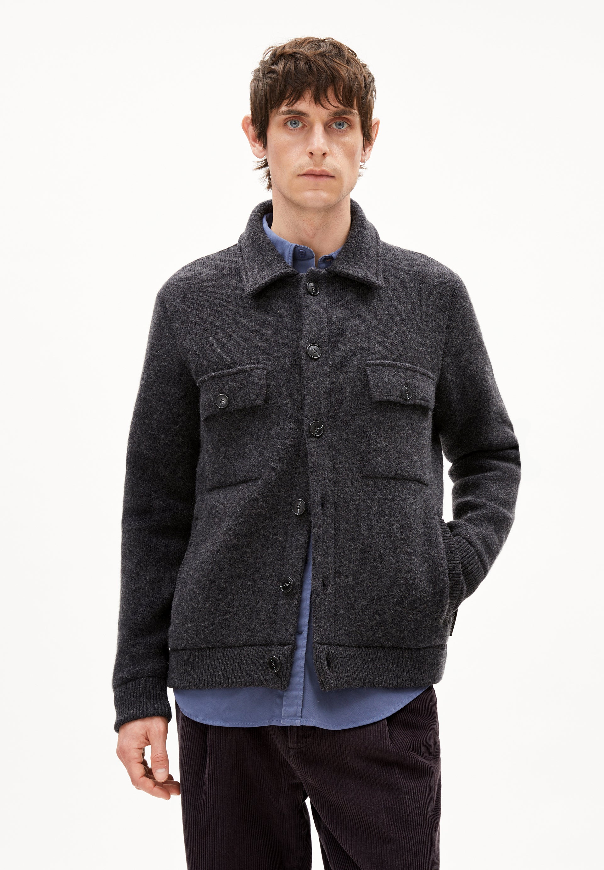 MAARK | Strickjacke aus Bio-Woll Mix - grau (M) Image