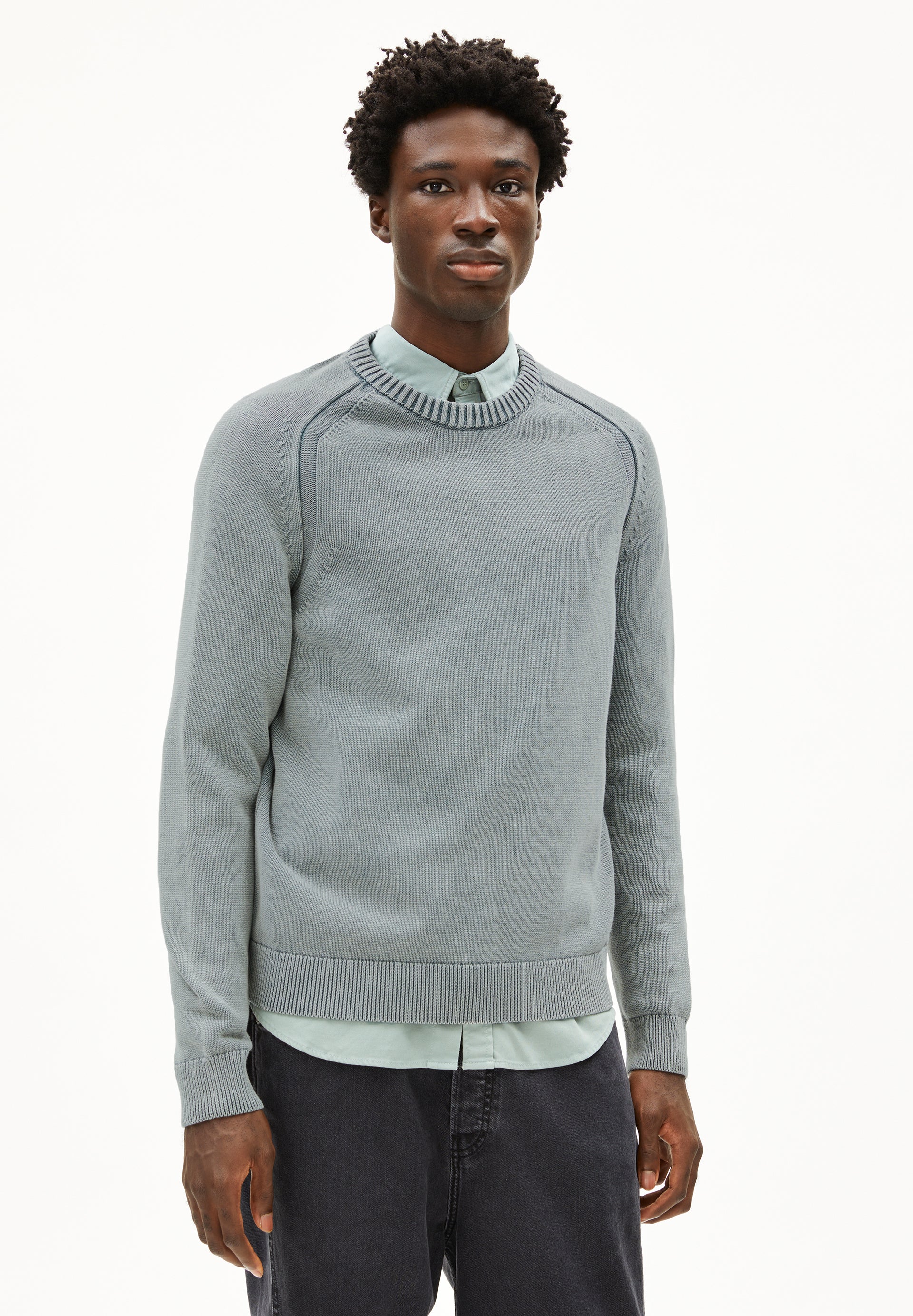 VAANJO GMT DYE | Pullover aus Bio-Baumwolle - grau (M) Image