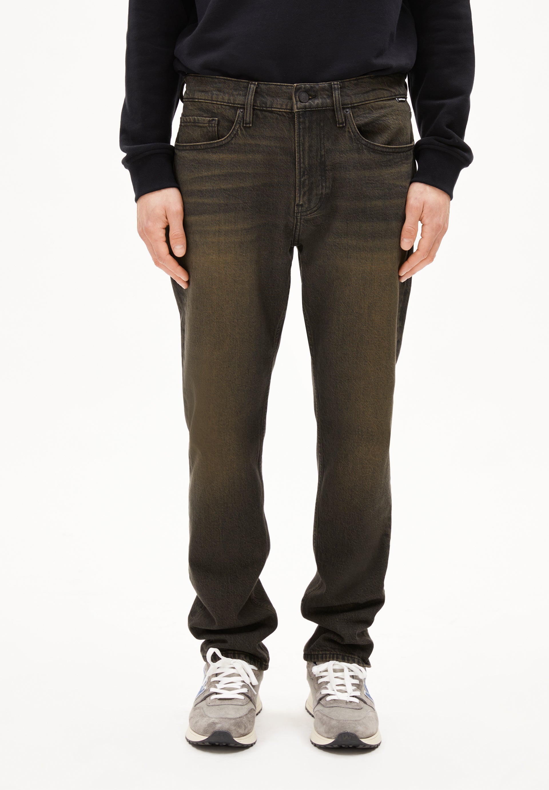 DYLAANO | Straight Leg Mid Waist aus Bio-Baumwoll Mix - schwarz (30-32) Image