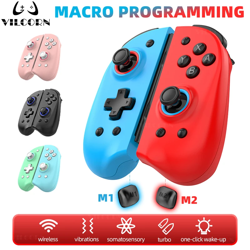 NS1 Wireless Gamepad für Switch 1/Switch Lite/OLED Joycon (L-R) Game Controller mit TURBO Hall Effect Joystick Wake-up-Funktion Image