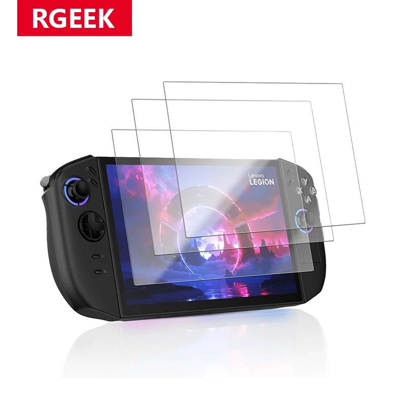 RGEEK 3er-Pack Displayschutzfolie für Lenovo Legion Go 2 Handheld-Spielekonsole, gehärtetes Glas mit 9H-Härte, kratzfest, HD-Klarheit Image