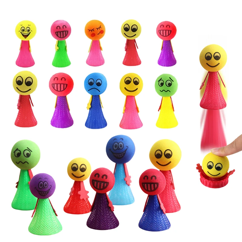10/12/24pcs Bouncing Man Nylon Funny Jump Party Table Games Cartoon Cute Design Festival Gathering Entertainment Props TMZ