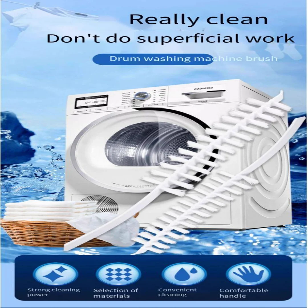 Washing machine brush cleaning inner cylinder brush impeller inner wall long brush special tool disassembly-free cleaning brush
