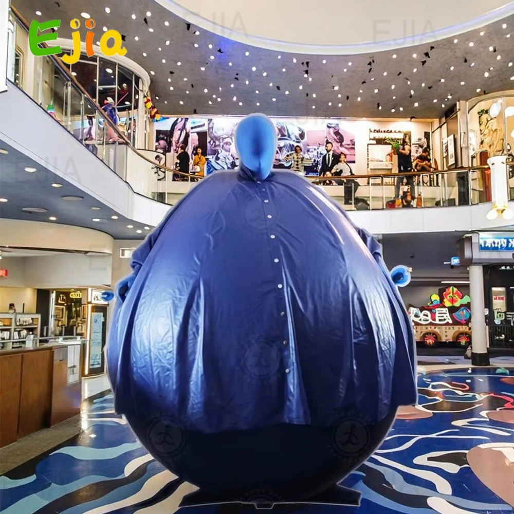 Maßgeschneidertes 1,7 m aufblasbares Blaubeerball-Cosplay-Anzug für Erwachsene, PVC-Blaubeerballon-Kostüm für Veranstaltungen, Partys, Werbung Image