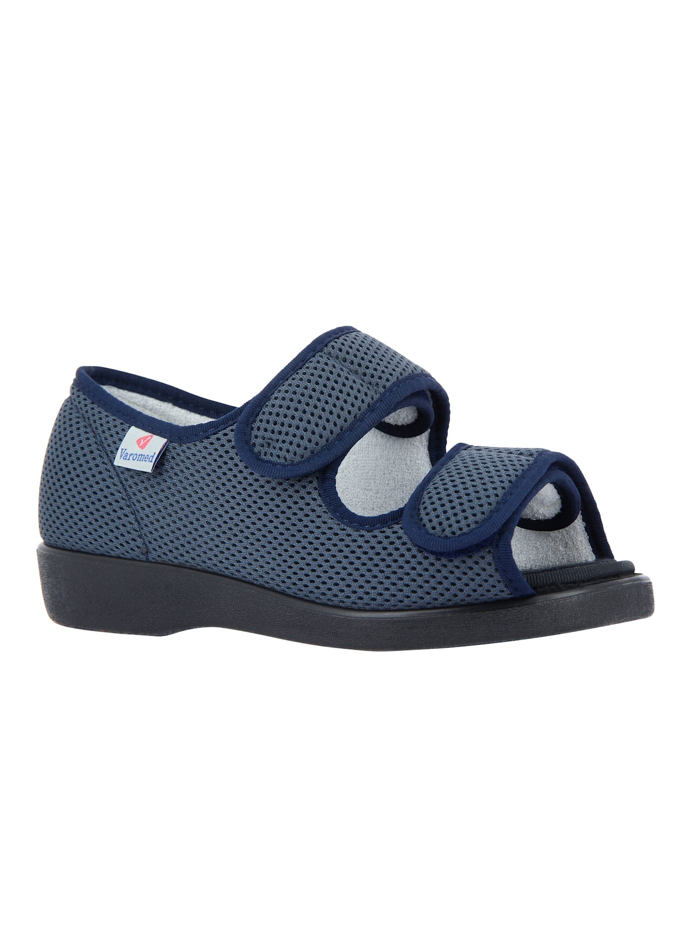 Sandale VAROMED, Gr. 38, blau (hellblau), Polyester, Schuhe
