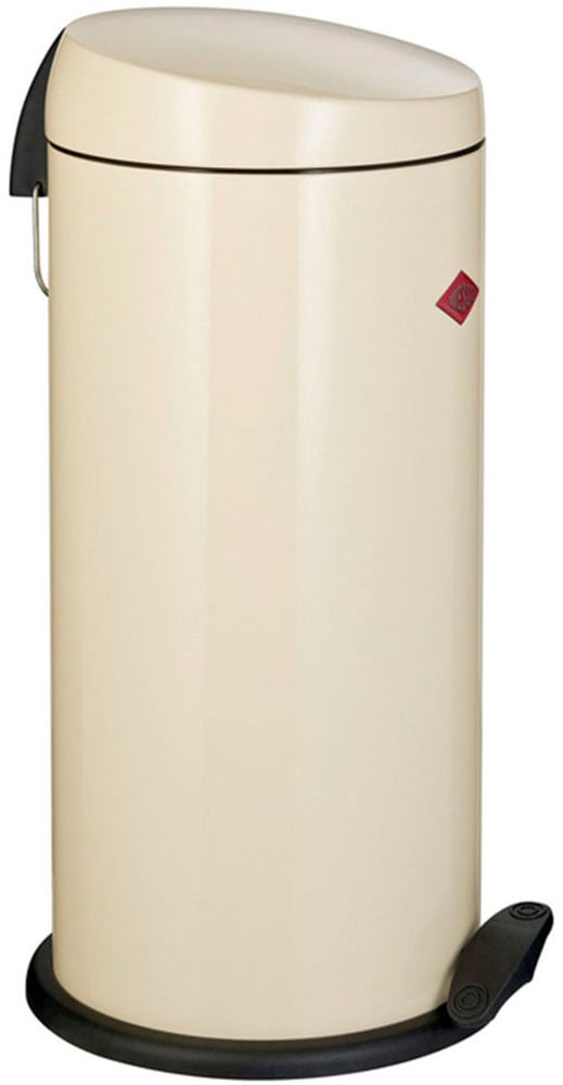 Mülleimer WESCO "Capboy Maxi", braun (mandel), B:30cm H:60cm T:30cm, Stahlblech, Mülleimer, Mülleimer, Tretabfallsammler, 22 Liter