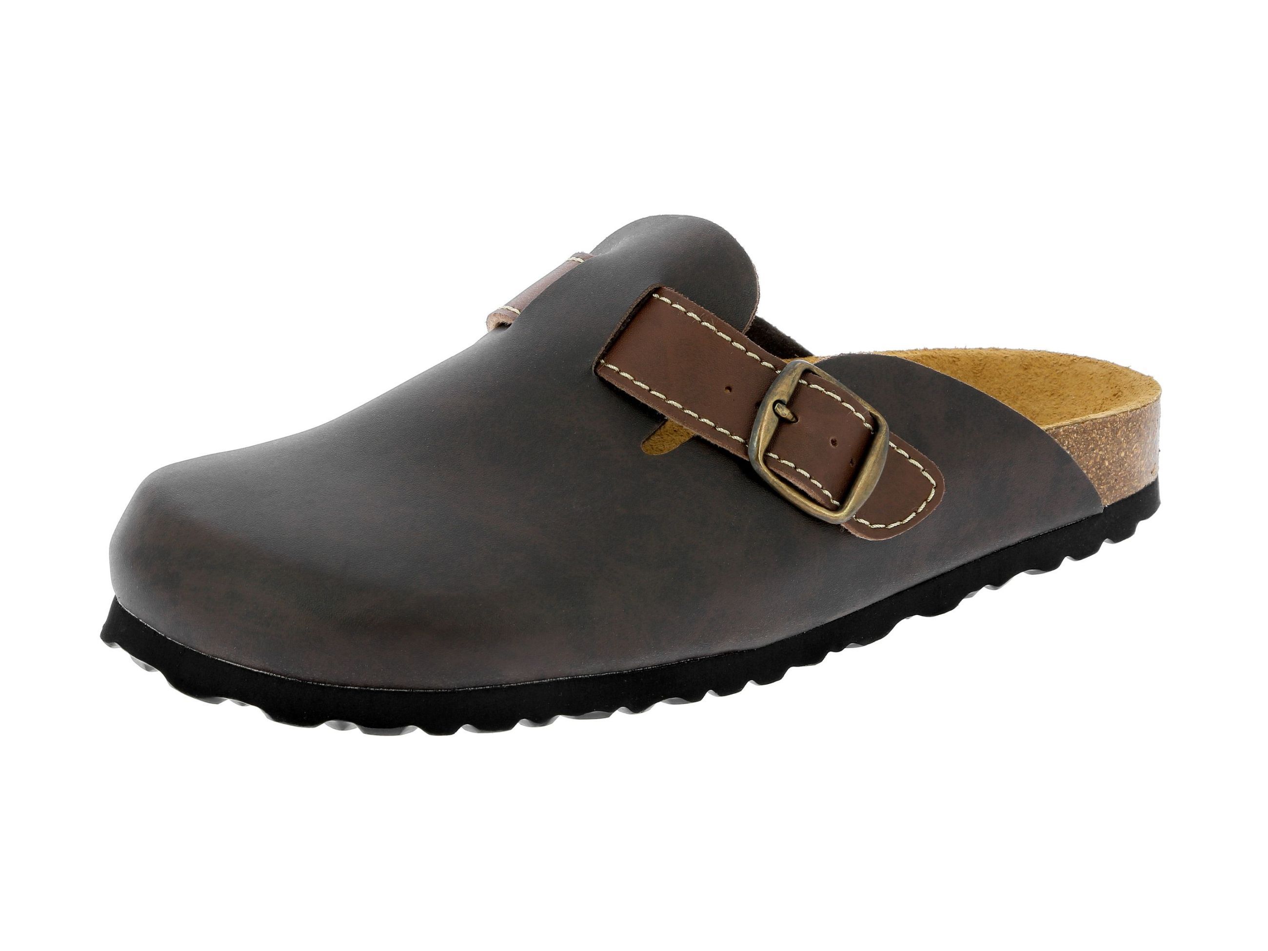 Pantolette LICO "Bioline Clog", Gr. 40, braun, Synthetik, Schuhe