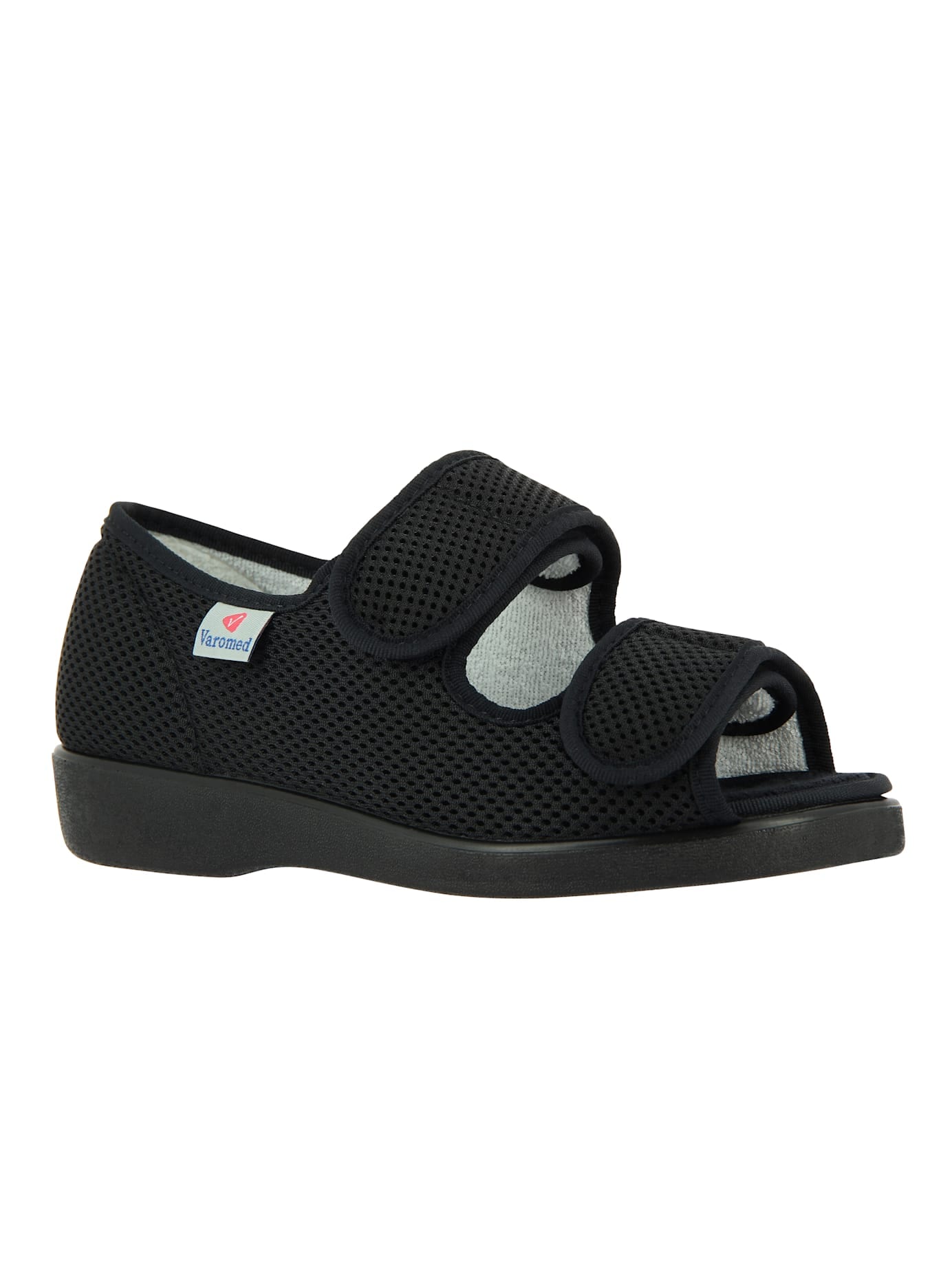 Sandale VAROMED, Gr. 42, schwarz, Polyester, Schuhe