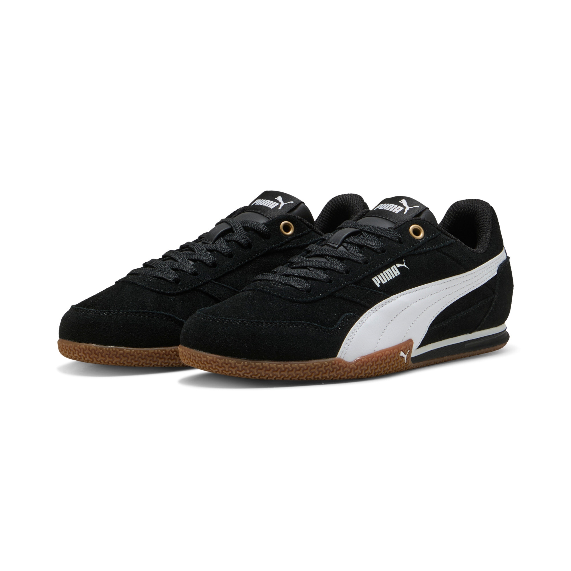 Sneaker PUMA "BELLA DONNA SD", Gr. 40, puma schwarz, puma weiß, Leder, unifarben, sportlich, Schuhe